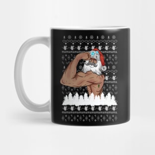 Merry Liftmas Christmas Xmas Fitmas Fitness Santa Holiday 2 Mug